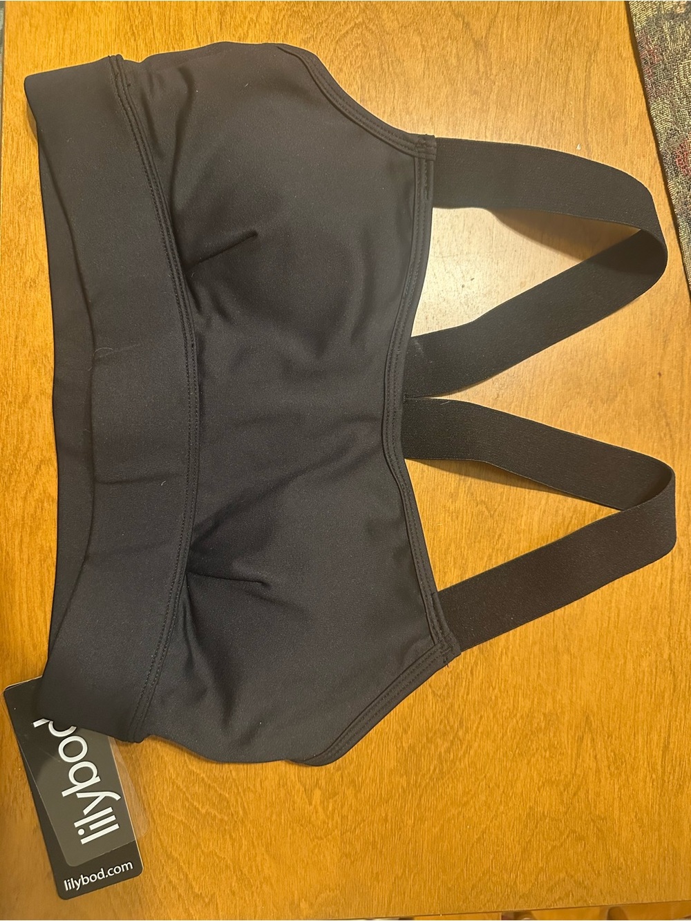 Lilybod Black Double-Strap Support Sports Bra